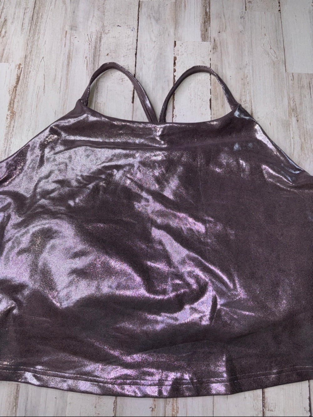Old Navy Active Powersoft Metallic Cami Tank Top Size 3X NWT - Picture 3 of 13